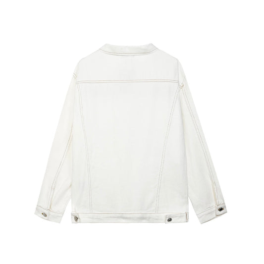 Spring Summer White Embroidery Jacket