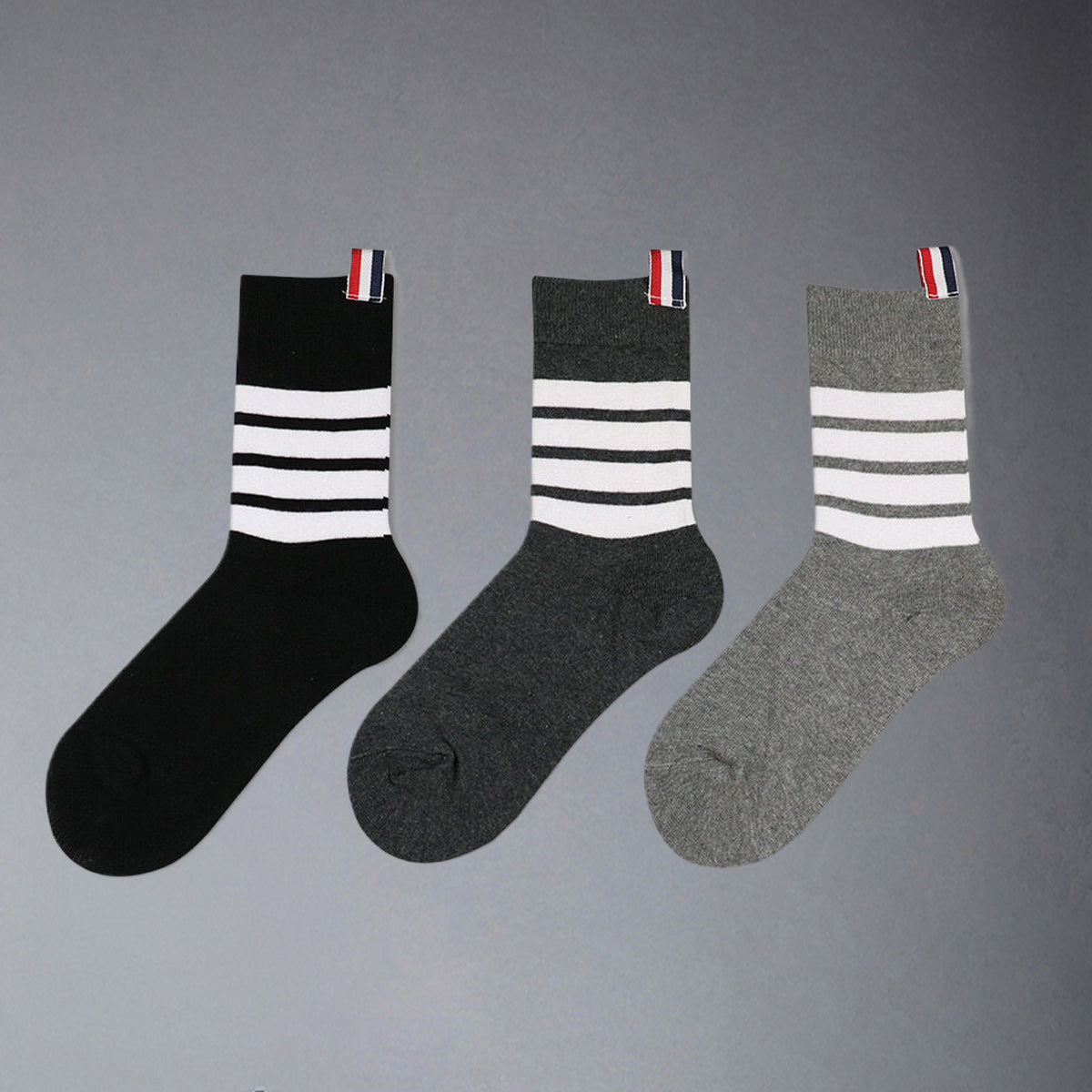 THOM Four stripe socks