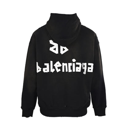 2025SS Couples Distressed Hoodie